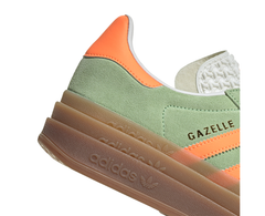 Adidas Gazelle Bold Semi Green Spark / Screaming Orange VD/LAR - IH7495-315