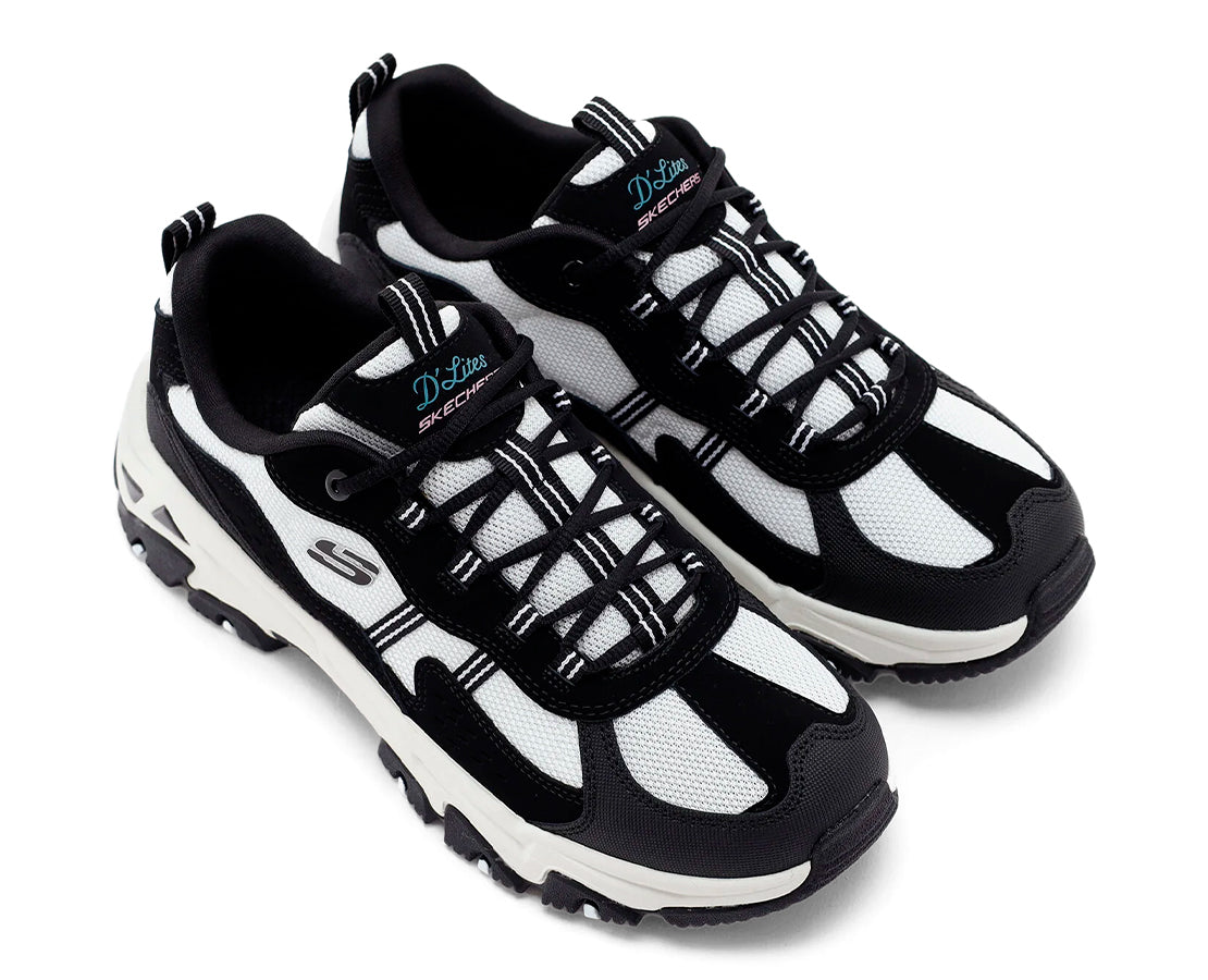 Skechers D'Lites Hiker  PR/BR - 180128-BKW-249