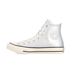 Converse Chuck Taylor All Star Metallic Leather PRATA - A11984C-439