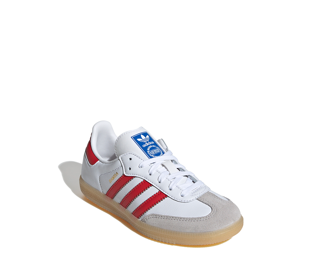 Adidas Samba OG EL White Collegiate Red BR/VM - JI4465-128