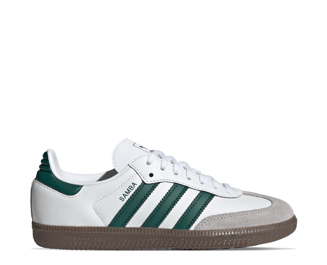 Adidas Samba OG Cloud White Collegiate Green Gum BR/VD - JQ2843-124