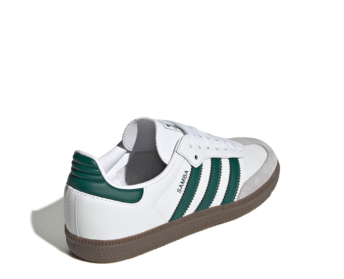 Adidas Samba OG Cloud White Collegiate Green Gum BR/VD - JQ2843-124