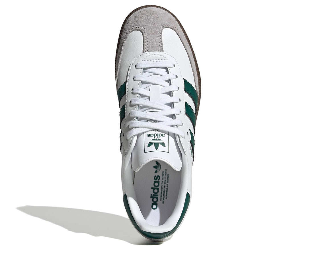 Adidas Samba OG Cloud White Collegiate Green Gum BR/VD - JQ2843-124
