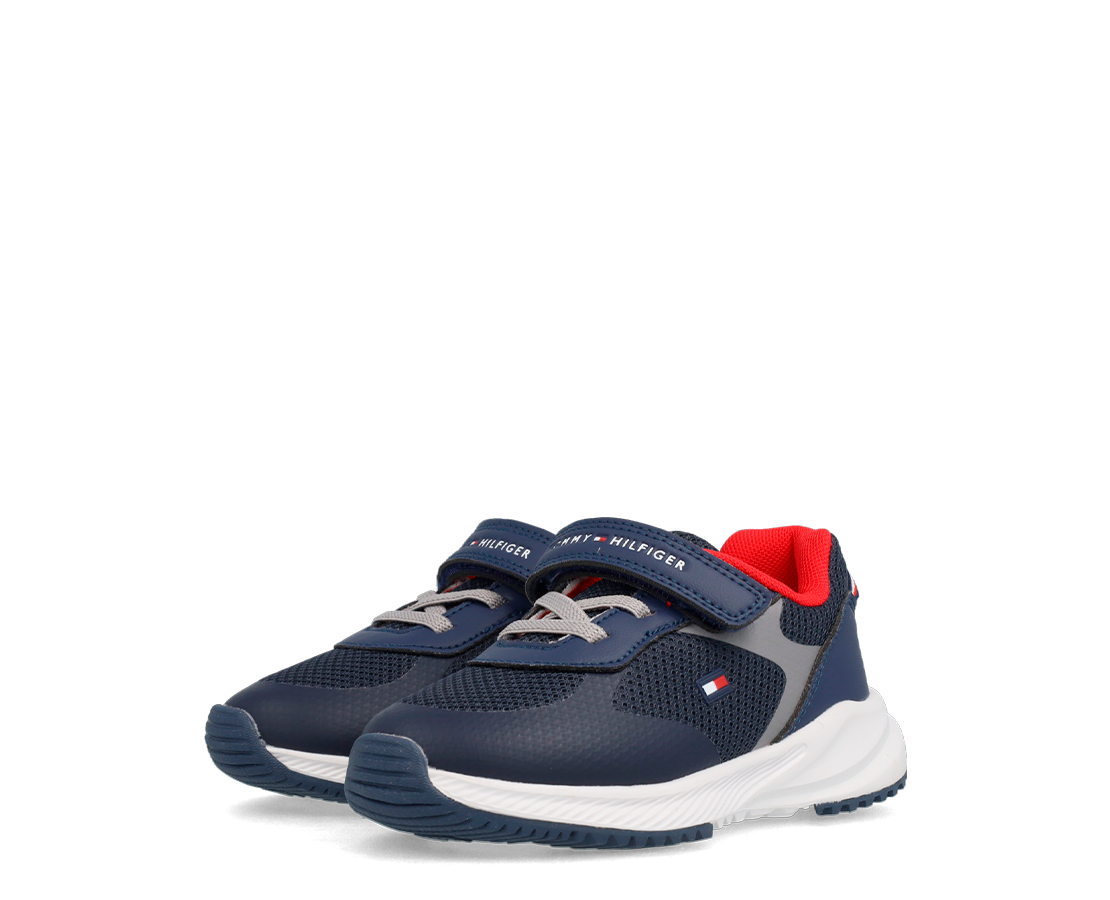 Tommy Hilfiger Low Cut Lace-Up Velcro MAR/CZ - T1B9-33666-1756X079-220