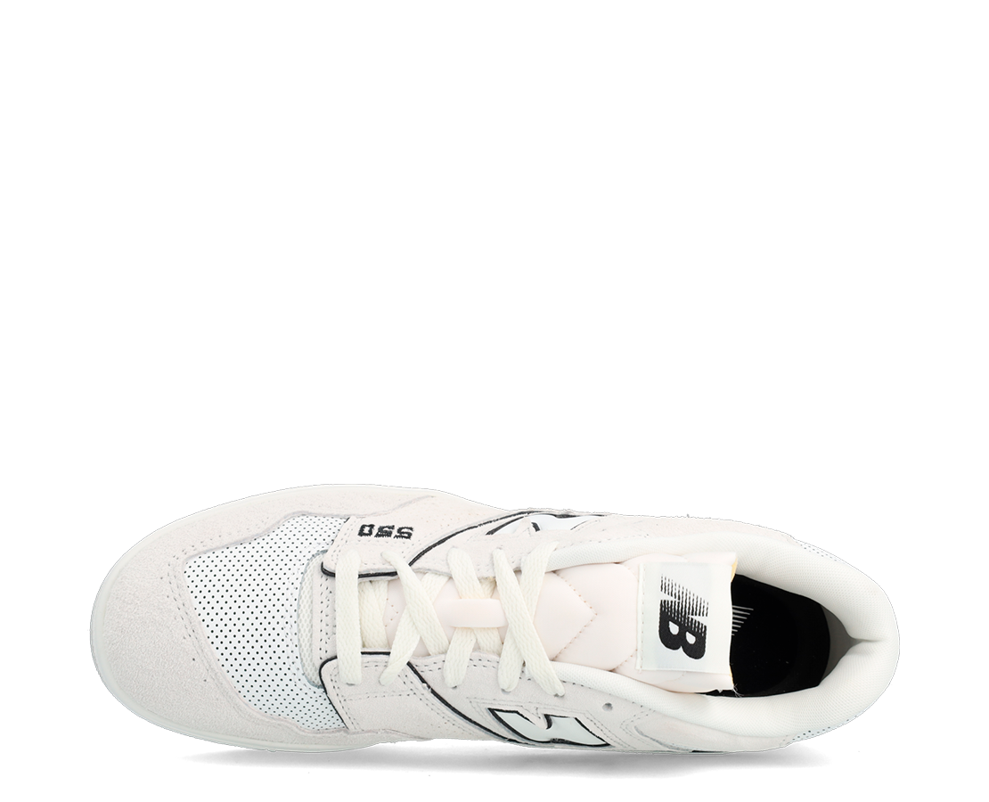 New Balance 550 White Perforated Leather Black CZ/PR - BB550PRB-178