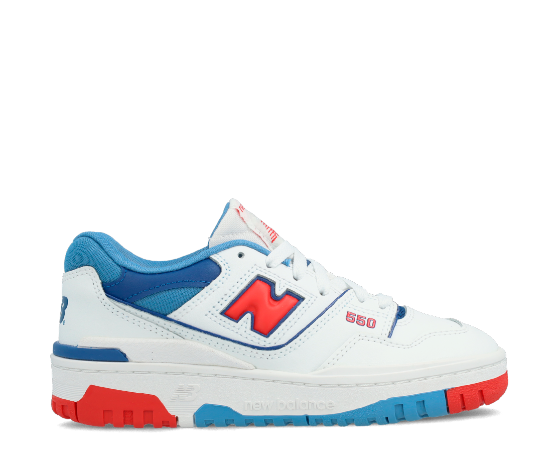 New Balance 550 White True Red BR/AZ/VM - GSB550CH-100