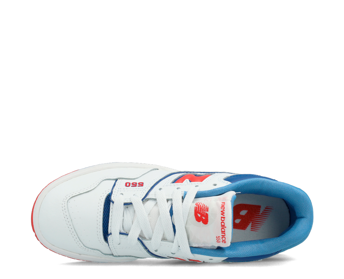 New Balance 550 White True Red BR/AZ/VM - GSB550CH-100